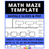 MATH MAZE TEMPLATE - EDITABLE, Google Drive, PDF, variety 