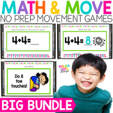 MATH & MOVE Math Games BUNDLE | Math Worksheets