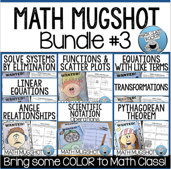 Preview of MATH MUGSHOTS BUNDLE (SET 3)