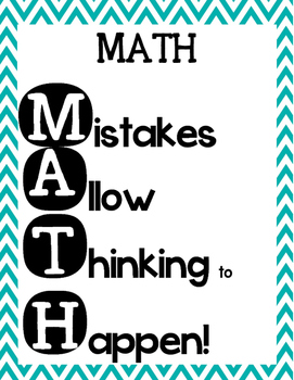Preview of MATH Mistakes Allow Thinking to Happen
