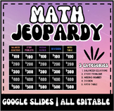 MATH Multiplication & Division Review Game | Jeopardy | 3r