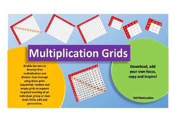 Preview of MATH NUMBER: Multiplication and Division Grids to rehearse times tables 