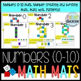 MATH Numbers (1-10) "Build it, Count it, Write it!" Number MATS!