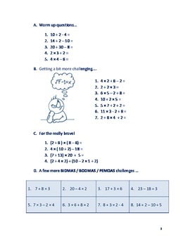 math order of operations bidmasbodmaspemdas by math