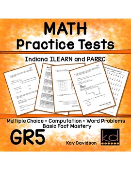 Preview of Grade 5 MATH Practice Tests for Indiana ILEARN  by Kay Davidson