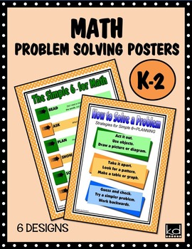 Preview of MATH Problem Solving Posters for K-2