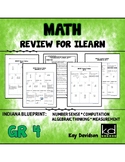 MATH Problems for Grade 4 Indiana ILEARN Review  by Kay Davidson