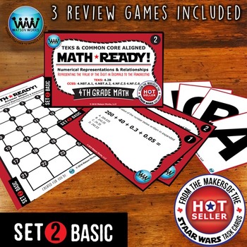 Preview of MATH READY 4th Grade: Represent Value of Digit in Decimals to Hundredths~BASIC 2