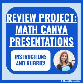 Preview of MATH REVIEW PROJECT: CANVA POSTER