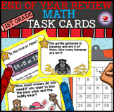 MATH REVIEW TASK CARDS- First Grade- DISTANCE LEARNING