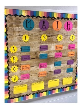 MATH Rotation Display FREE by Katie Gobble | TPT