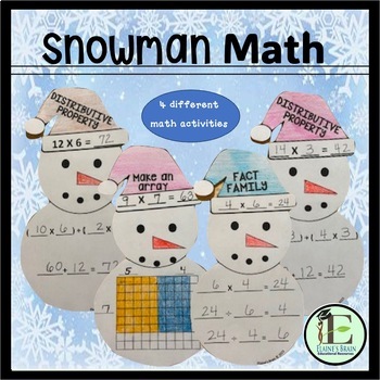 Preview of MATH SNOWMAN CRAFTIVITY