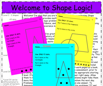 Preview of MATH Shape Logic! 