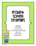 MATH Strategy Problem Solving Posters, Word Problems, and Evaluation Rubric