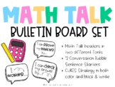 MATH TALK Bulletin Board Set
