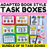 MATH TASK BOXES, SPECIAL EDUCATION ADAPTED BOOK BUNDLE, ES