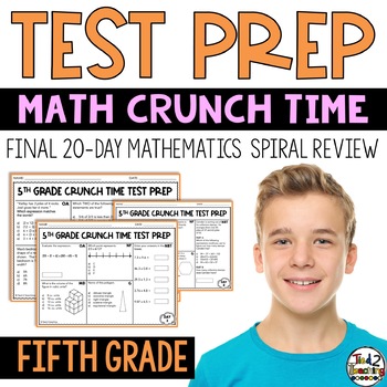 Preview of 5th Grade Math Test Prep Math State Test Prep Worksheets & Bell Ringers