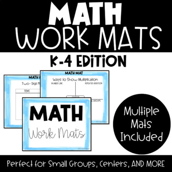 Preview of MATH Work Mats | Centers | Small Groups | Games