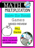 MATH game multiplication SOLVE / READ  the room activity g