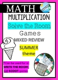 MATH game multiplication SOLVE / READ  the room  and TASK 