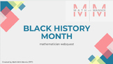 MATHEMATICIAN WEB QUEST - Black History Month