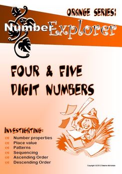 Preview of MATHEMATICS: Place Value & Number Sequence; 4 & 5 digit numbers Activity Pack