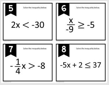 MATHO (Math Bingo)- Graphing & Solving Inequalities by Lisa Davenport