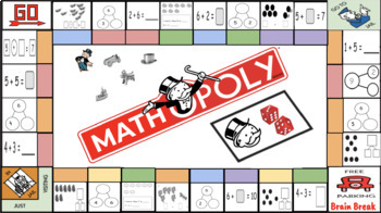 Preview of MATHOPOLY Board Game- FULLY EDITABLE