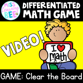 Preview of MATHS GAME VIDEO | CLEAR THE BOARD