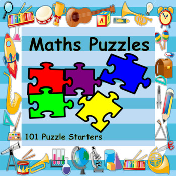 Preview of MATHS - MASSIVE 101 PUZZLE STARTERS, PLENARIES & EXTENSION WORK