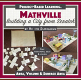 MATHVILLE Build a City Math Project Geometry Volume Area Nets Back to School