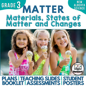 Preview of MATTER-Materials, States of Matter, Changes: Gr 3 Alberta New Science Curriculum
