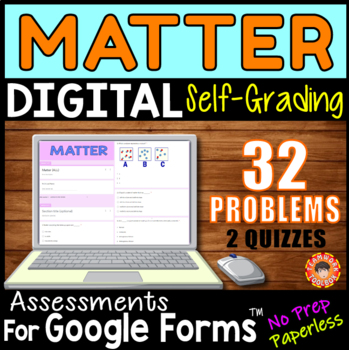 Preview of MATTER ~ Self-Grading Quiz Assessments for Google Forms