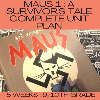 Preview of MAUS Complete Unit Plan (5 weeks, summative project included, English 9/10)