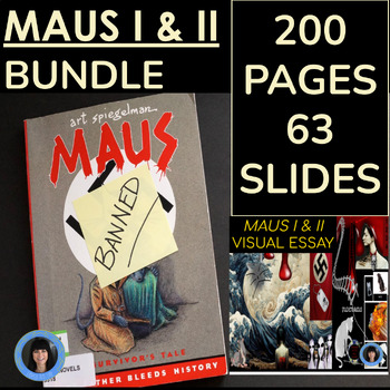 Preview of MAUS | Teacher notes, activities, tests, answers, Google Slides, Forms, Creative