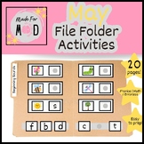 MAY File Folder Activities | Spring | Insects | Flowers | 