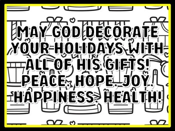 Preview of MAY GOD DECORATE YOUR HOLIDAYS WITH ALL OF HIS GIFTS! PEACE, HOPE, JOY, HAPPI