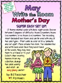 MAY Mother's Day - Write the Room - Sight Words - EASY & EDITABLE