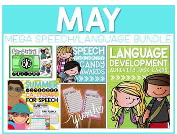 Preview of MAY: Speech/Language Bundle