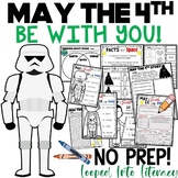 MAY THE FOURTH BE WITH YOU MAY 4th MATH COLORING WRITING &