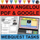 MAYA ANGELOU Poet WebQuest Research Project Poetry Biography Notes