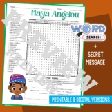 MAYA ANGELOU Word Search Puzzle Activity Vocabulary Worksh