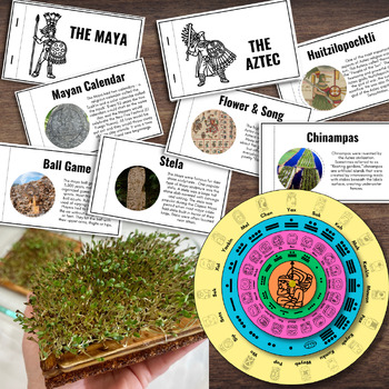 Preview of MAYA & AZTEC Civilizations Flipbook, Calendar, Chinampas Activity | Mesoamerica