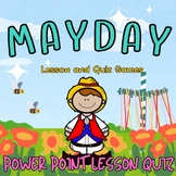 MAYDAY MAYPOLE SPRING FLOWER PowerPoint Lesson and Quiz fo