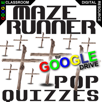 Preview of MAZE RUNNER 28 Pop Quizzes DIGITAL Comprehension Question Exit Ticket Slips