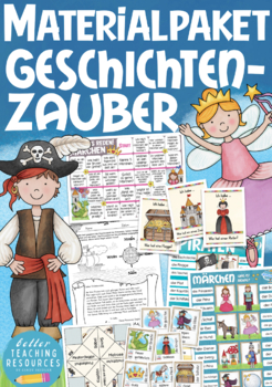 Preview of MÄRCHEN und Piraten / Geschichten XXL Deutsch / German fairy tales BUNDLE
