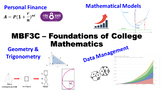 MBF3C - Foundations of College Mathematics - FULL COURSE -