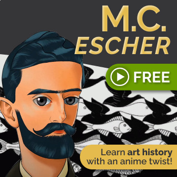 Preview of MC Escher Educational Video - Draw & Learn Art History with an Anime Twist!