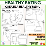 Healthy eating activities- Create a healthy menu- English 