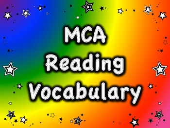 Preview of MCA Reading Standardized Test Vocabulary, All Standards Grade 3
